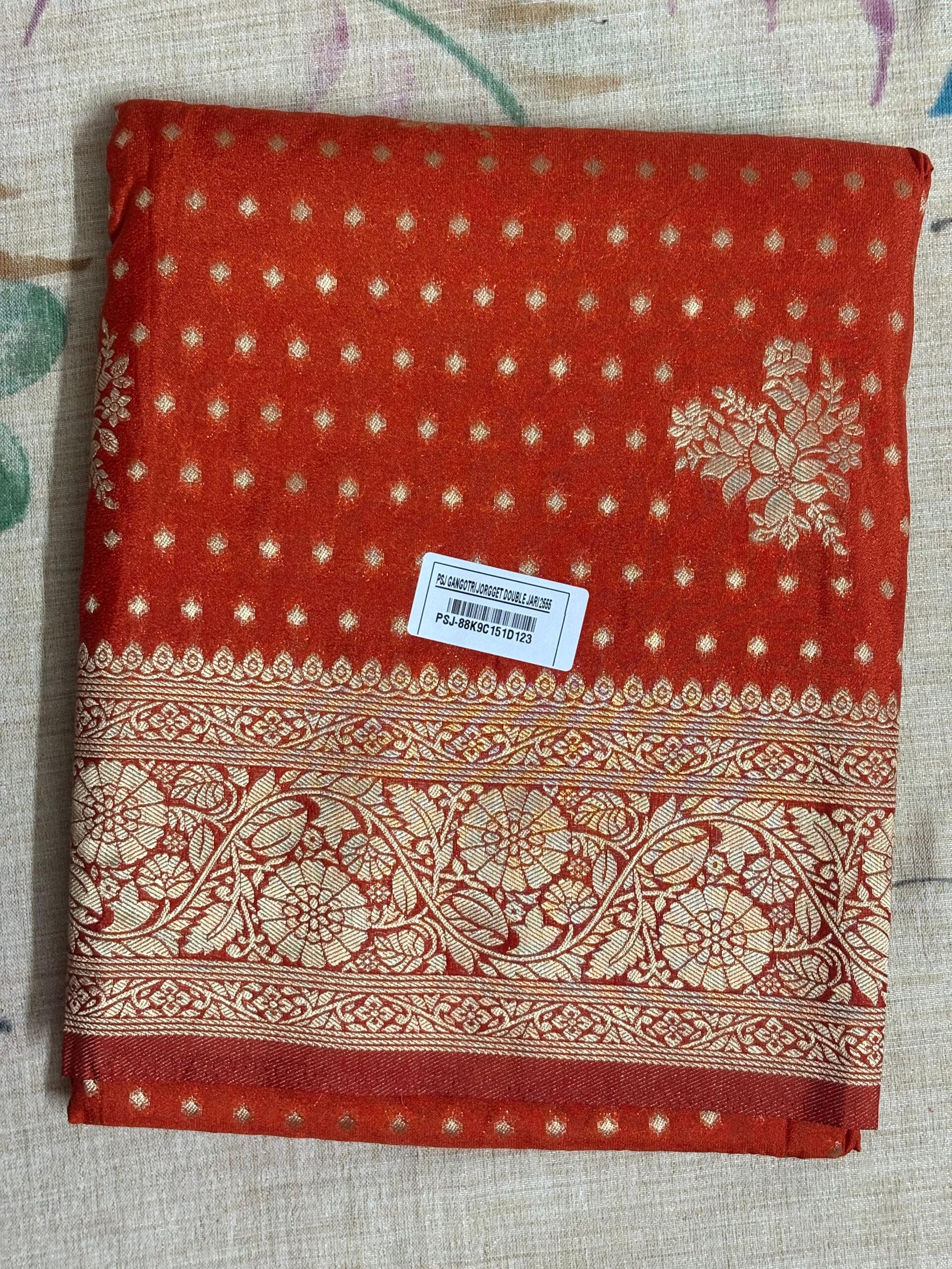 PREMIUM TRENDY CRAPE GEORGETTE SAREE - Image 3